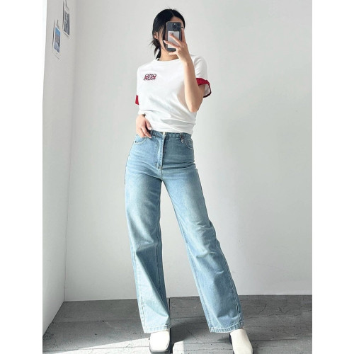 DIOR 디올 포인트 자수 컷팅 스트레이트 팬츠