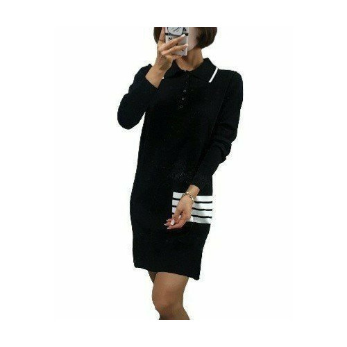 THOM BROWNE 톰브라운 기본 4선 니트 원피스