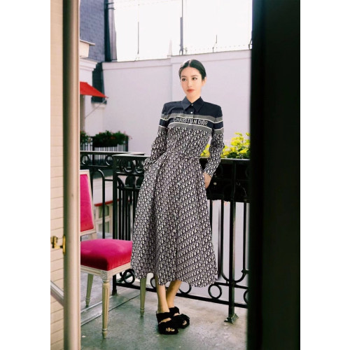 MONCLER 몽클레어 배색 기모 후드 원피스 2COLOR