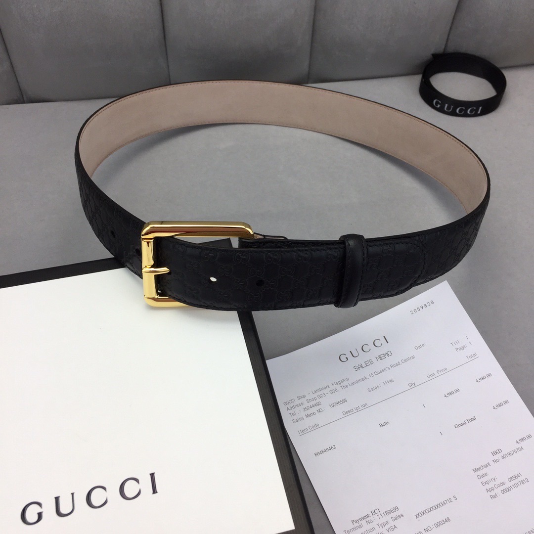 Gucci 2020 구찌 벨트 MG3634 블랙 금장,은장