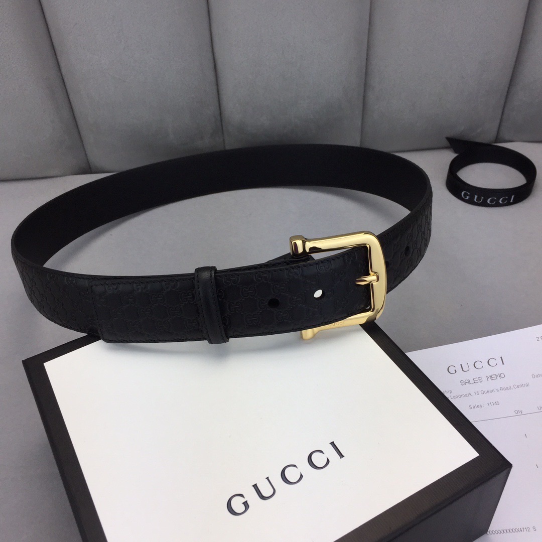 Gucci 구찌 벨트 MG3230 블랙 금장,은장