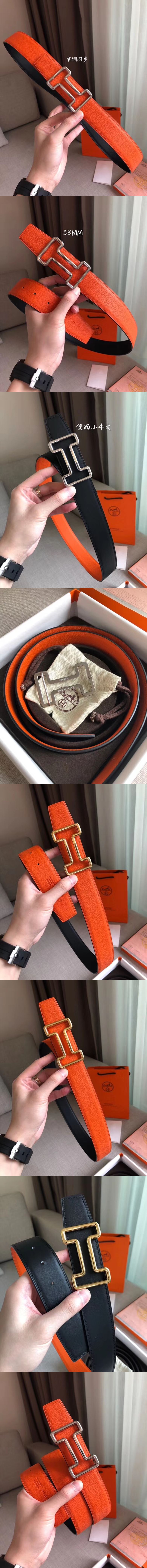 에르메스 투나잇 리버서블 벨트 38mm-3