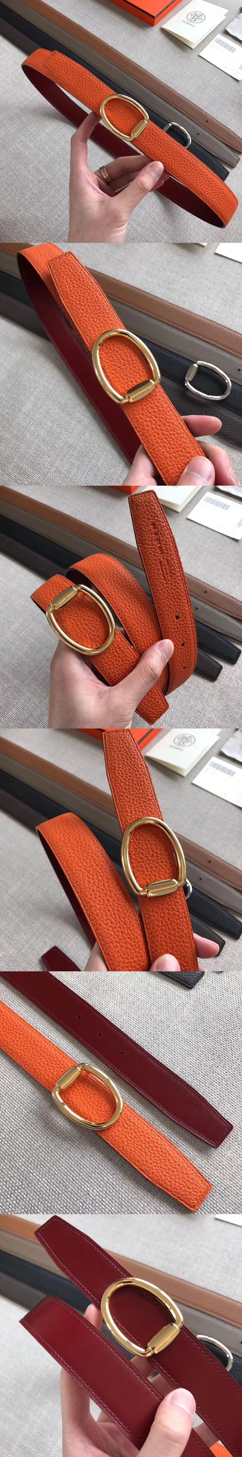 에르메스 리버서블 벨트 32mm-1