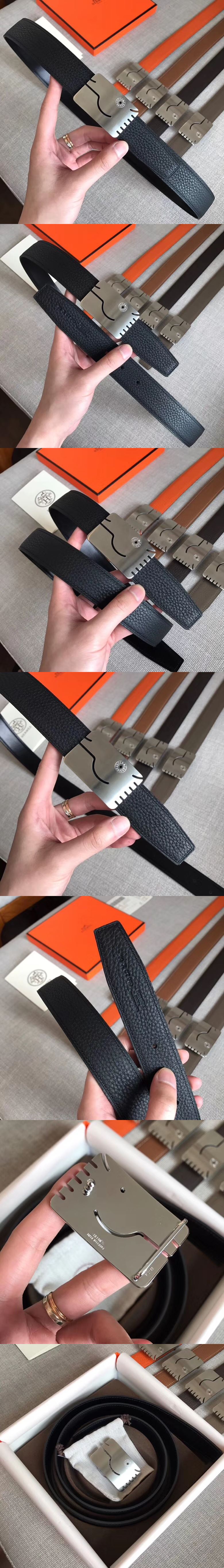 에르메스 쉐발 리버서블 벨트 32mm-1