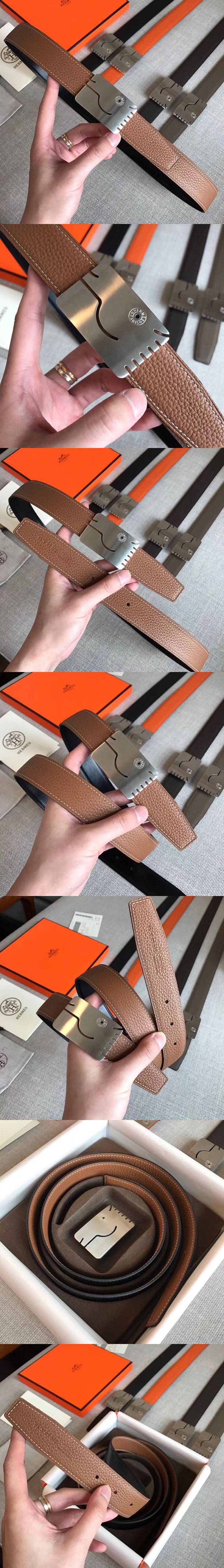 에르메스 쉐발 리버서블 벨트 32mm-2