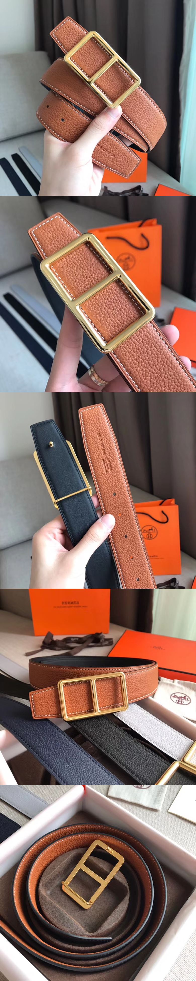 에르메스 제임스 리버서블 벨트 35mm-2