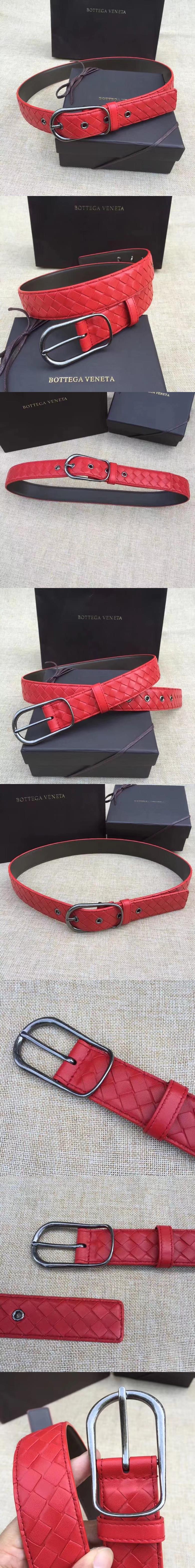 보테가베네타 인트레치아토 VN 벨트 35mm-1