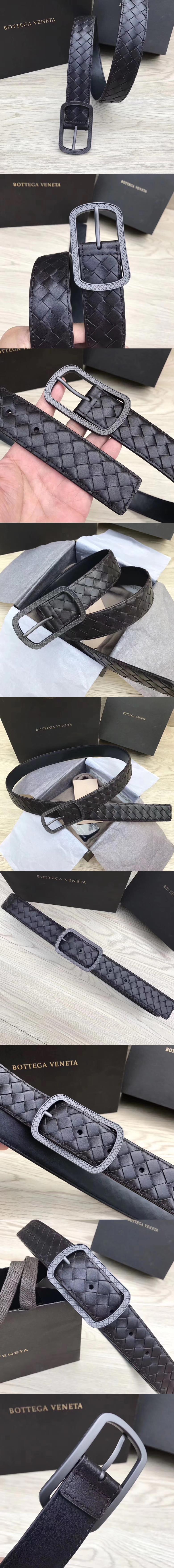 보테가베네타 인트레치아토 VN 벨트 35mm-2