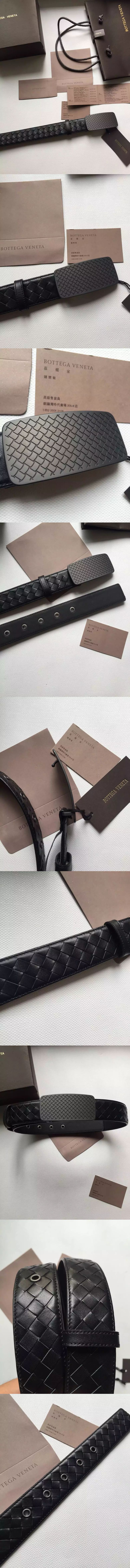 보테가베네타 인트레치아토 카프 벨트 35mm