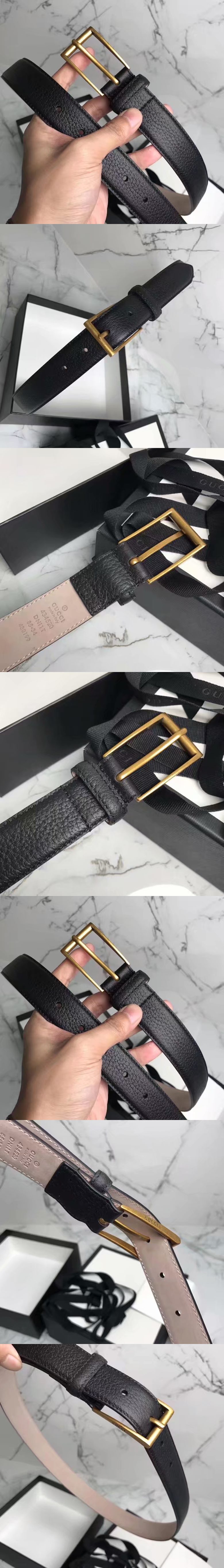 구찌 사각버클 벨트 30mm-1