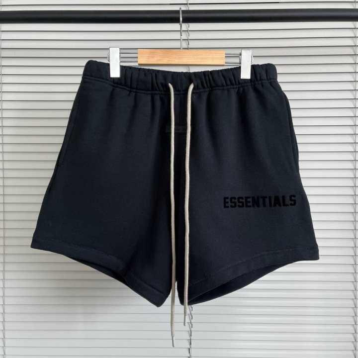 Essentials 피어오브갓 에센셜 블랙 로고 쇼츠