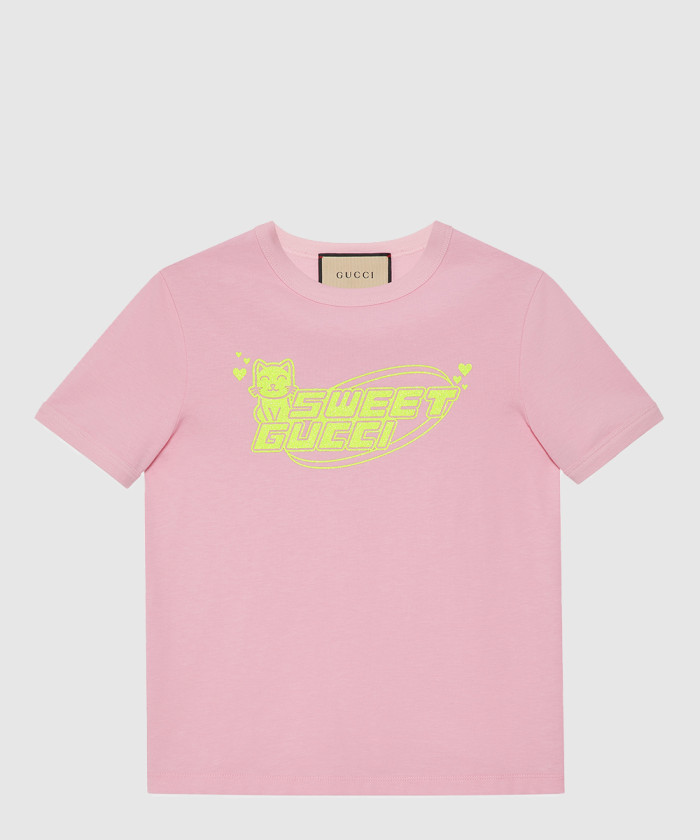 구찌 코튼 저지 티셔츠 723566