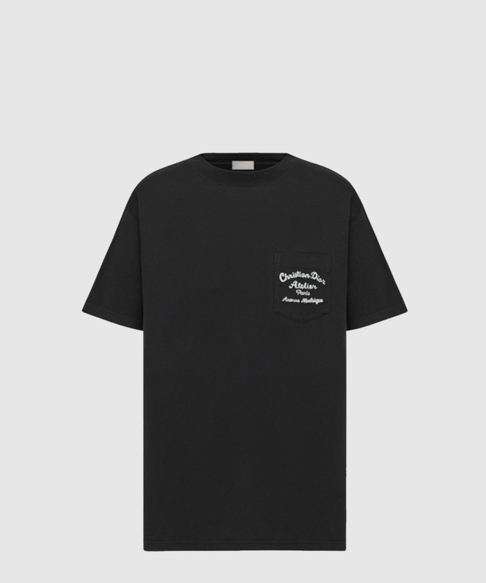 디올 코튼 저지 소재의 릴렉스 핏 티셔츠 293J6