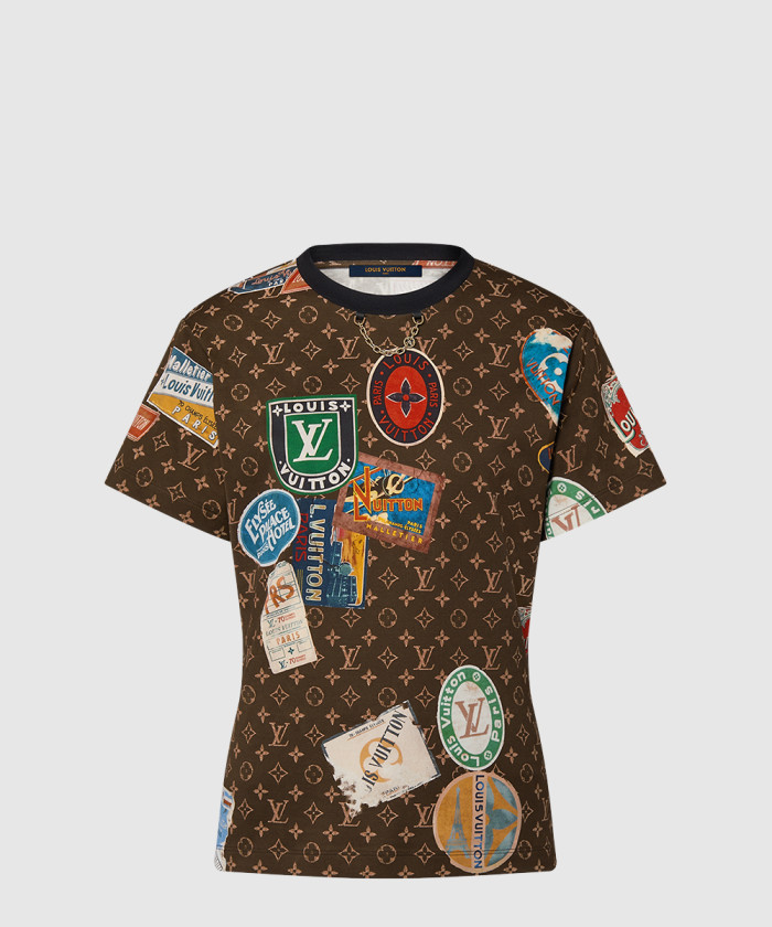 루이비통 프린트 티셔츠 1AFMYI