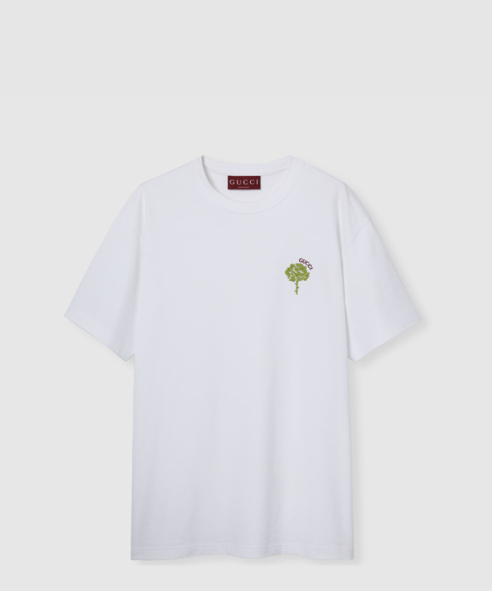 구찌 코튼 저지 자수 티셔츠 796395