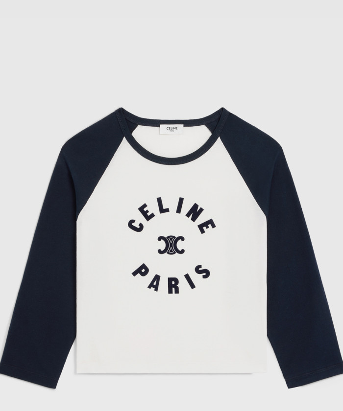 셀린느 트리옹프 티셔츠 코튼 저지 2X89N5