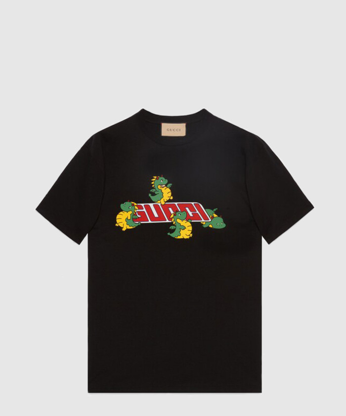 구찌 프린트 니트 면 티셔츠 771758