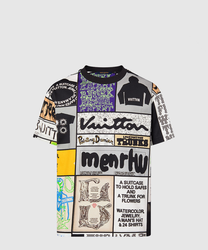 루이비통 프린티드 코튼 티셔츠 1AFB82