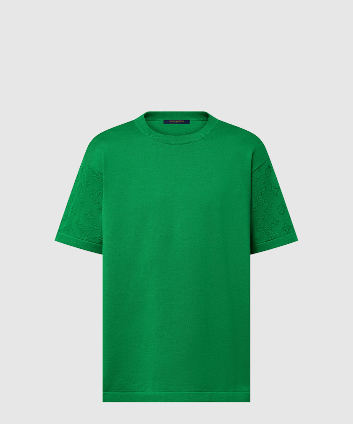 루이비통 쇼트 슬리브드 시그니처 크루넥 1AFIU1