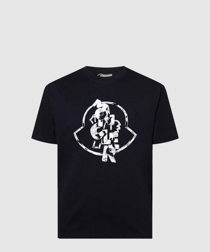 몽클레어 로고 모티프 코튼 티셔츠