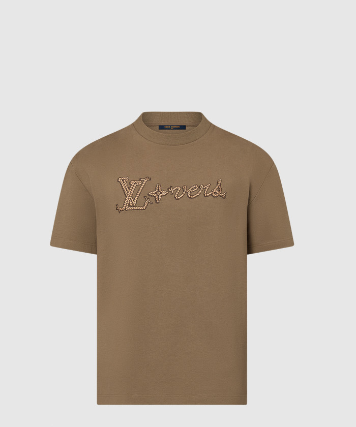 루이비통 엠브로이더드 시그니처 코튼 티셔츠 1AFXP5