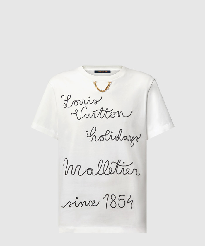루이비통 엠브로이더드 클럽 티셔츠 1AFYOX