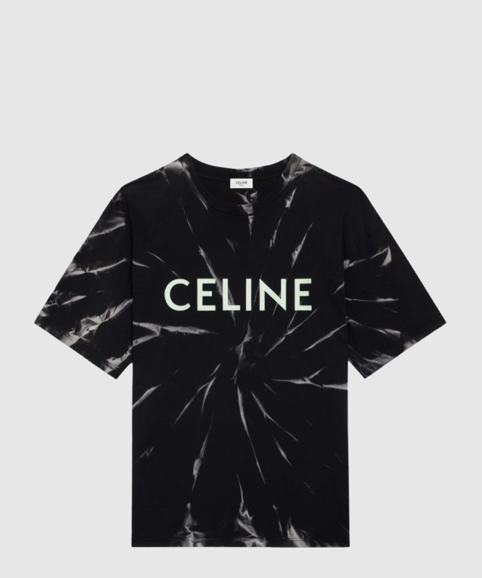 셀린느 타이다이 코튼 루즈 티셔츠 2X8206