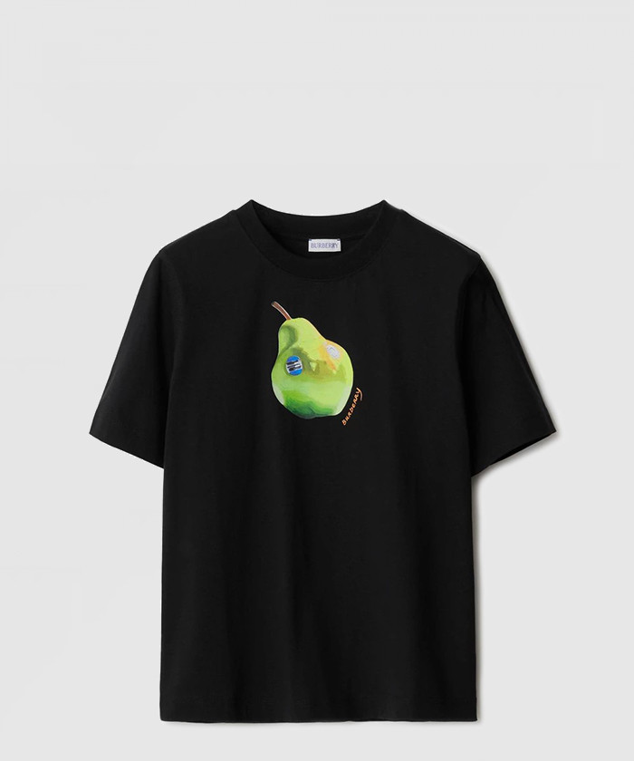 버버리 플라워 면 티셔츠 80897371