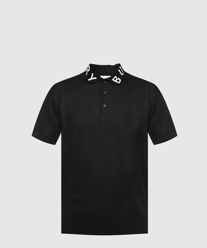 버버리 레터링 로고 칼라 반팔 폴로 티셔츠 80675361