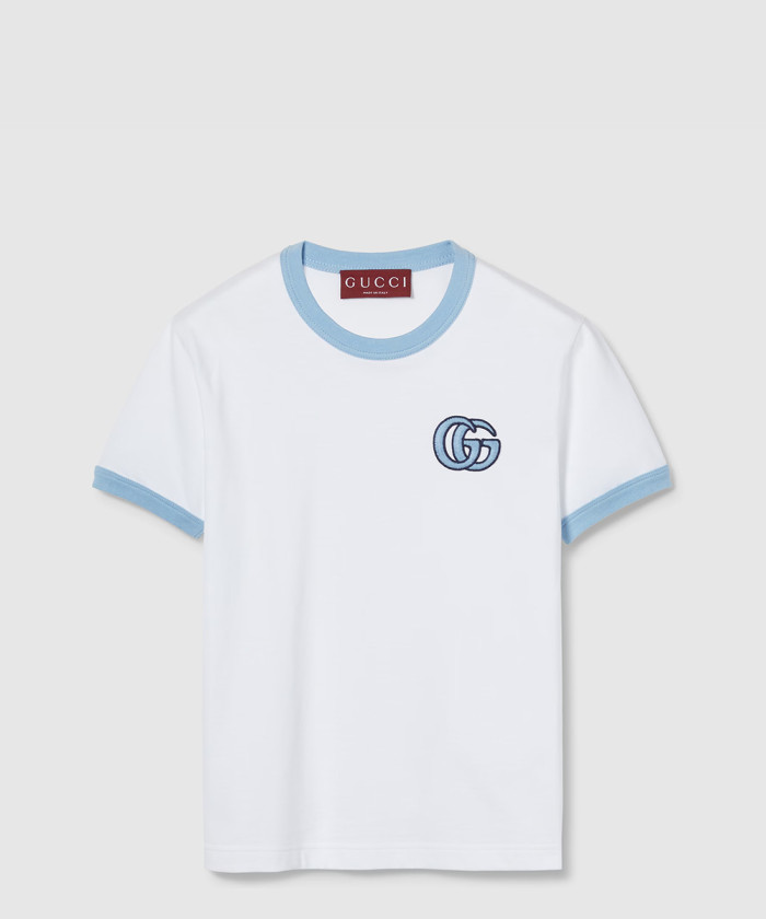 구찌 자수 코튼 저지 티셔츠 818787