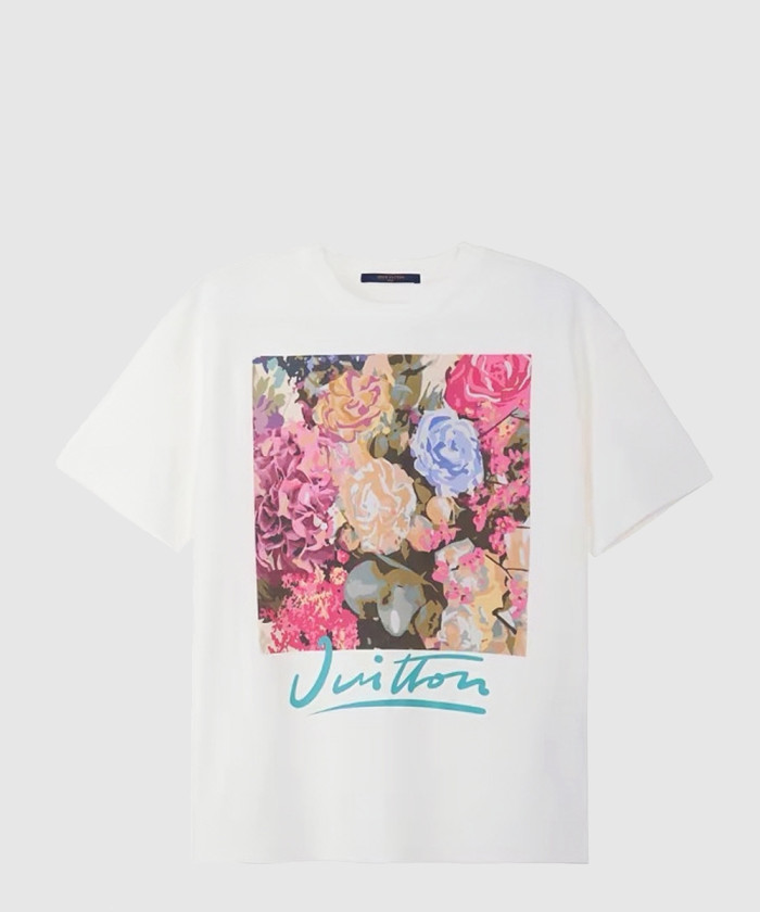 루이비통 쇼트 슬리브드 코튼 크루넥 1AAGWP