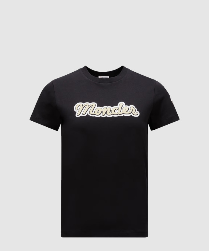 몽클레어 로고 코튼 티셔츠