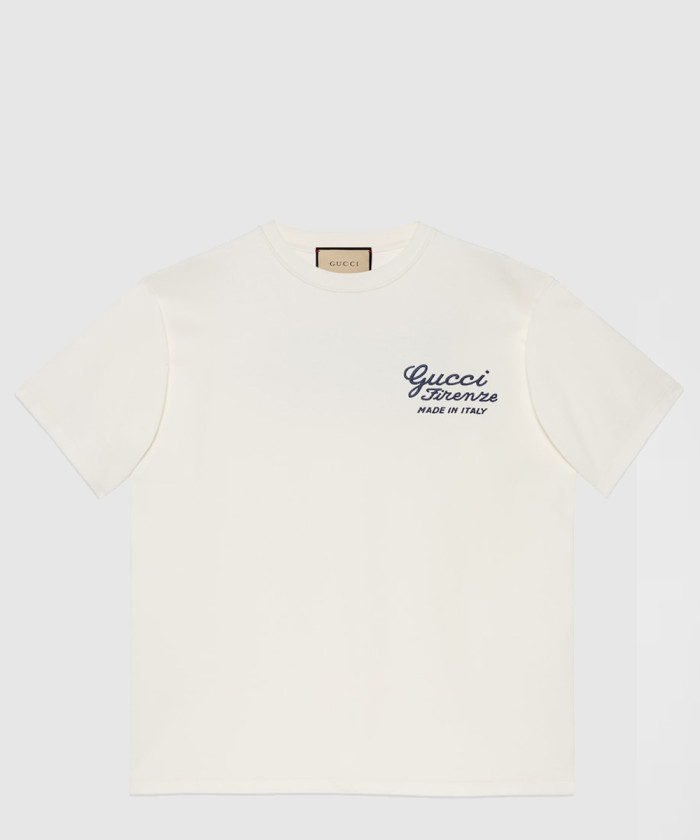 구찌 자수 코튼 저지 티셔츠 782762