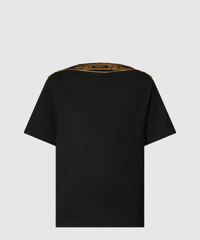 루이비통 지퍼 네크라인 바토 티셔츠 1AFGQM