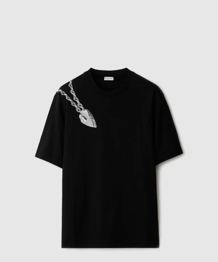 버버리 쉴드 하드웨어 코튼 티셔츠 80881771