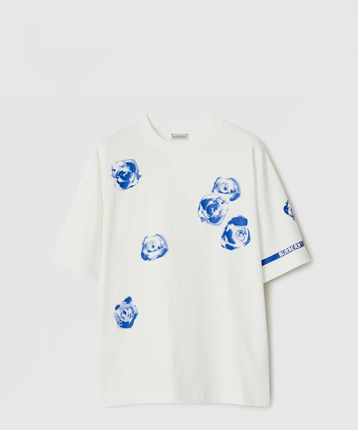 버버리 로즈 코튼 티셔츠 80813421