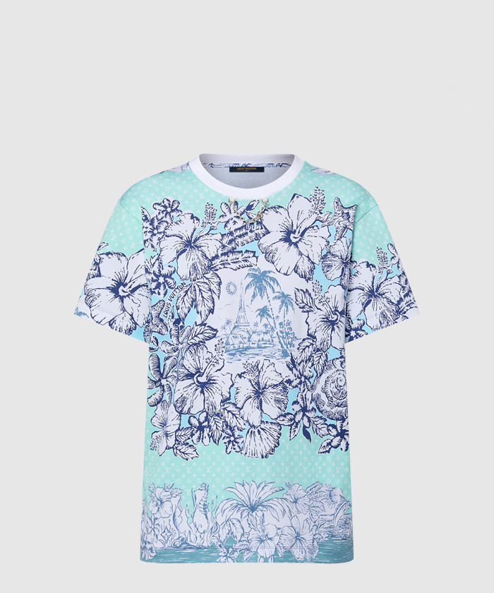 루이비통 그래픽 프린트 티셔츠 1AFTOB