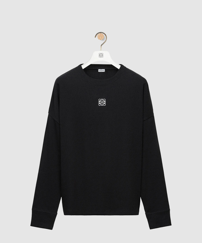 로에베 오버사이즈 핏 롱 슬리브 티셔츠 코튼