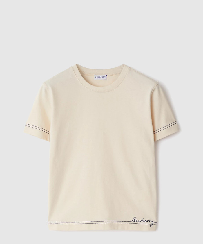 버버리 박시 코튼 티셔츠 80906411