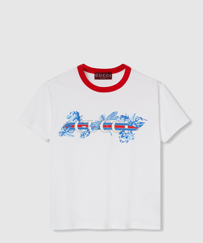 구찌 웹 프린트 티셔츠 798764