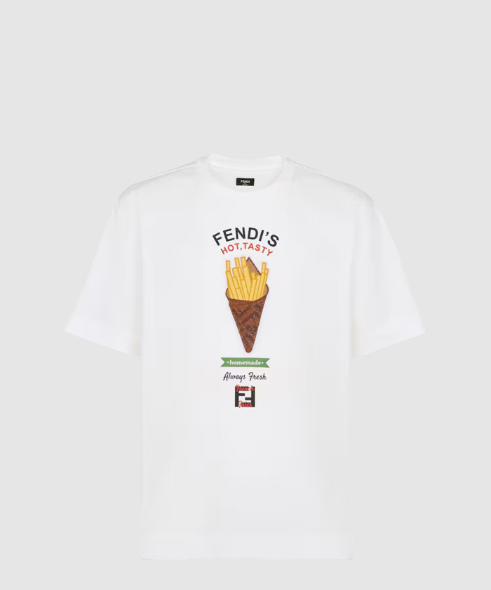 펜디 코튼 펜딜리셔스 티셔츠 FY0936