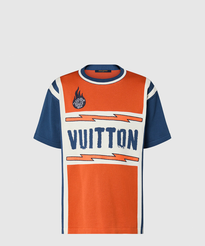 루이비통 쇼트 슬리브드 코튼 티셔츠 1AFANQ