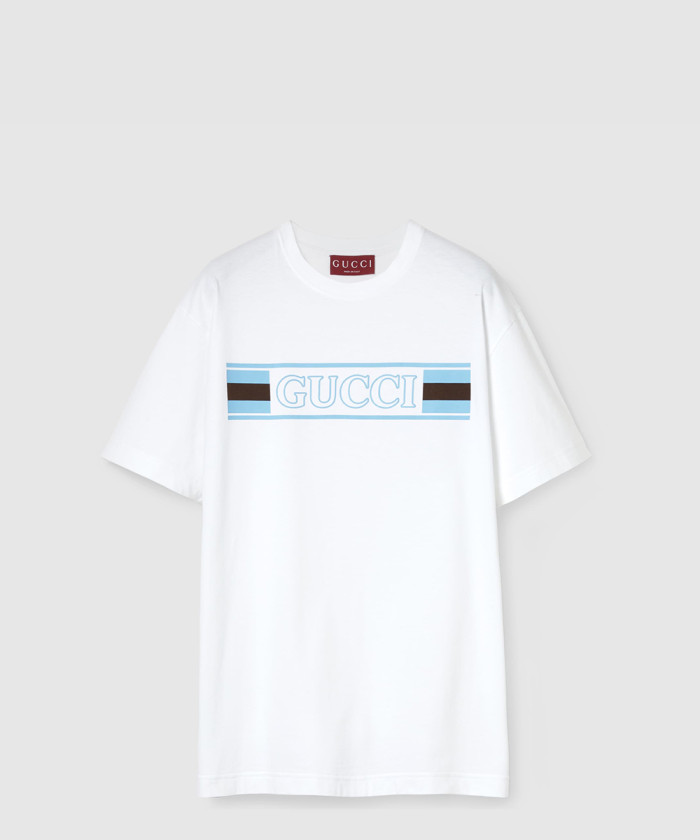 구찌 프린트 코튼 저지 티셔츠 ‎796395