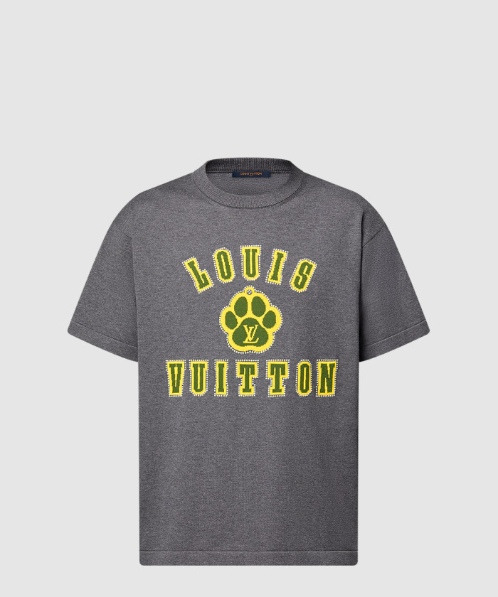 루이비통 엠벨리시드 쇼트 슬리브드 코튼 크루넥 1AGJS8