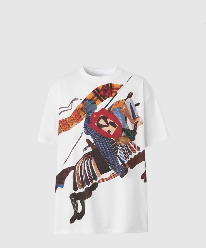 버버리 엠블럼 오버사이즈 티셔츠 80649521