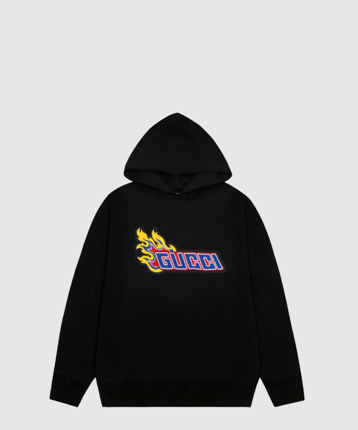 구찌 자수 디테일 코튼 후드 티셔츠 770915