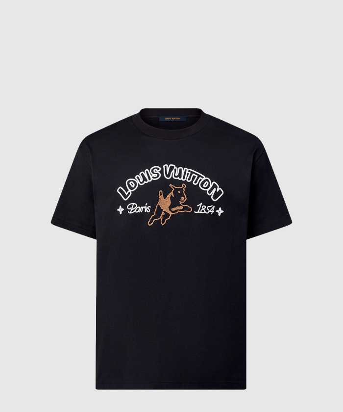 루이비통 엠브로이더드 코튼 티셔츠 1AFQ67