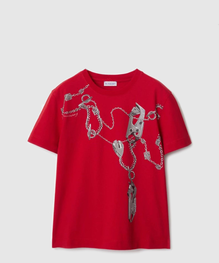 버버리 박시 코튼 티셔츠 80882181