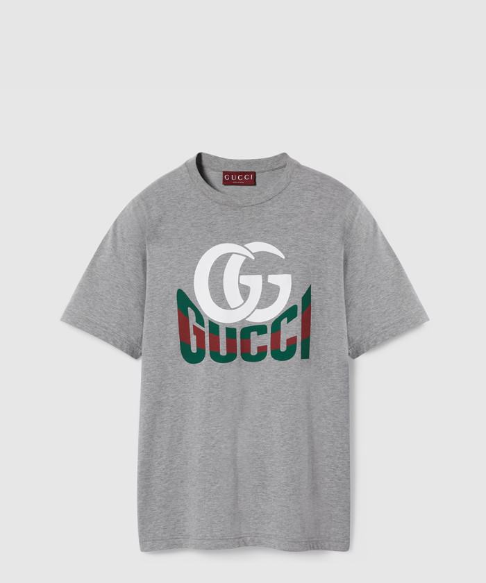 구찌 프린트 코튼 저지 티셔츠 ‎796395