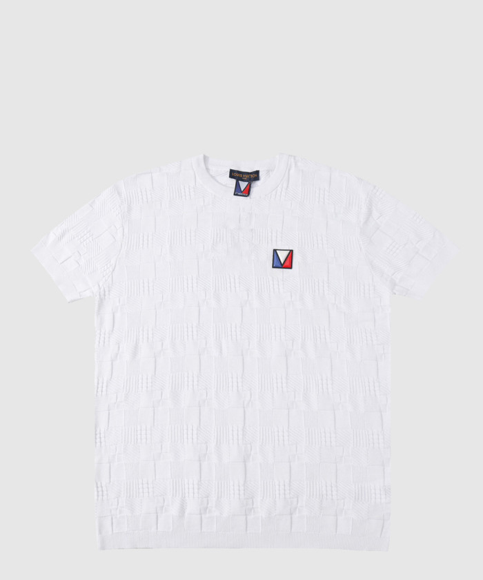 루이비통 그래픽 쇼트 슬리브 크루넥 1AFVRT